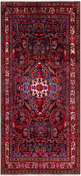 Black New Authentic Persian Nahavand Rug - 4' 11" X 10' 6" - Golden Nile