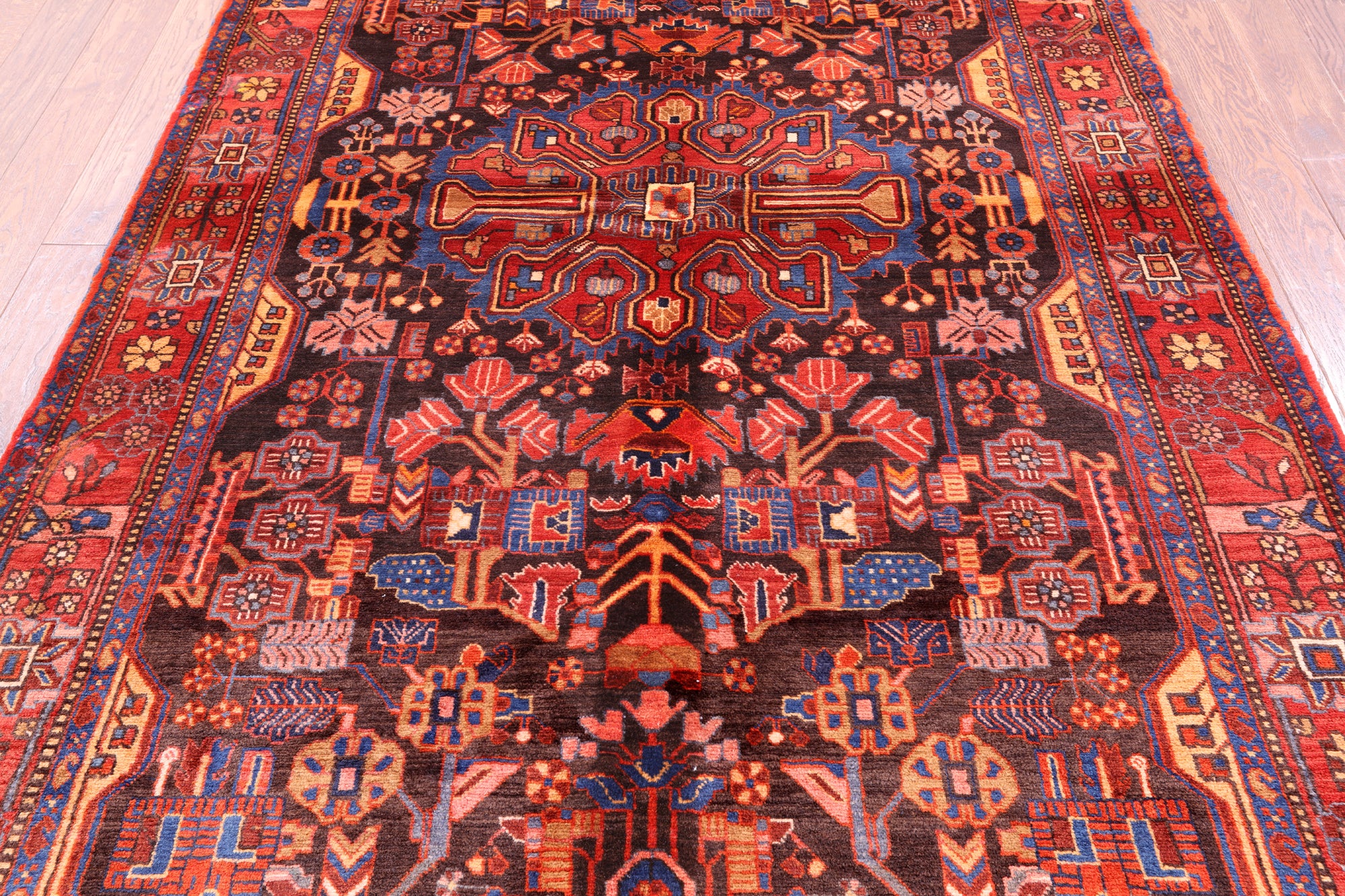 New Persian Nahavand Hand Knotted Rug - 5' 10" X 10' 2" - Golden Nile