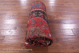 Black New Persian Hamadan Wool Rug - 5' 3" X 9' 5" - Golden Nile