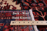 Black New Persian Hamadan Wool Rug - 5' 3" X 9' 5" - Golden Nile