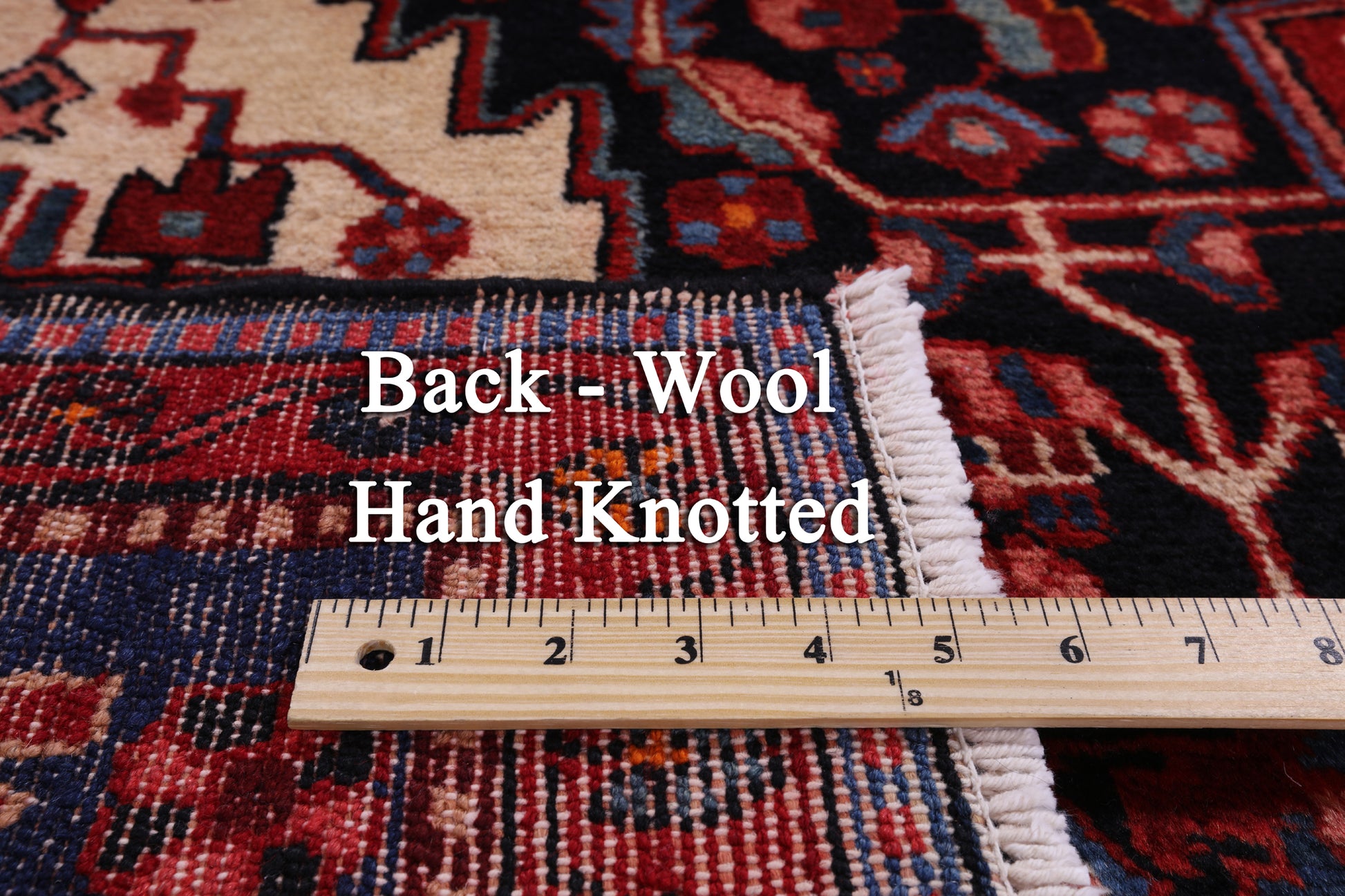 Black New Persian Hamadan Wool Rug - 5' 3" X 9' 5" - Golden Nile
