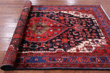 Black New Persian Hamadan Wool Rug - 5' 3" X 9' 5" - Golden Nile
