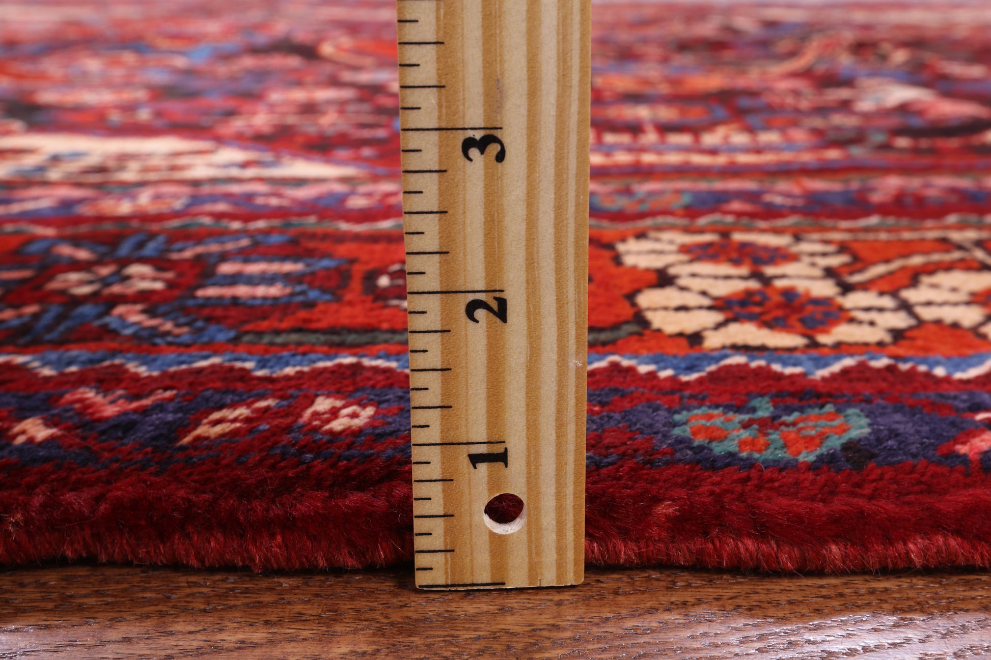 Black New Authentic Persian Hamadan Hand Knotted Rug - 5' 5" X 9' 11" - Golden Nile
