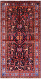 Black New Persian Nahavand Hand Knotted Rug - 5' 7" X 10' 9" - Golden Nile