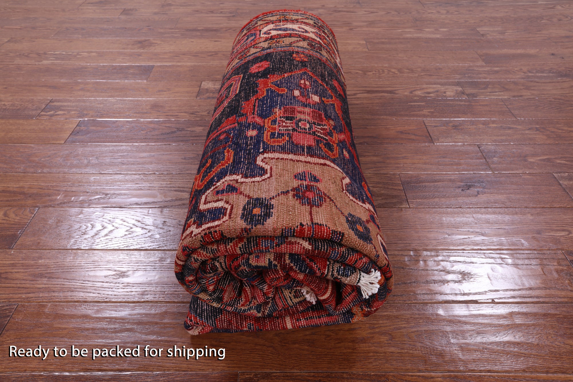 New Persian Nahavand Handmade Rug - 5' 7" X 10' 10" - Golden Nile