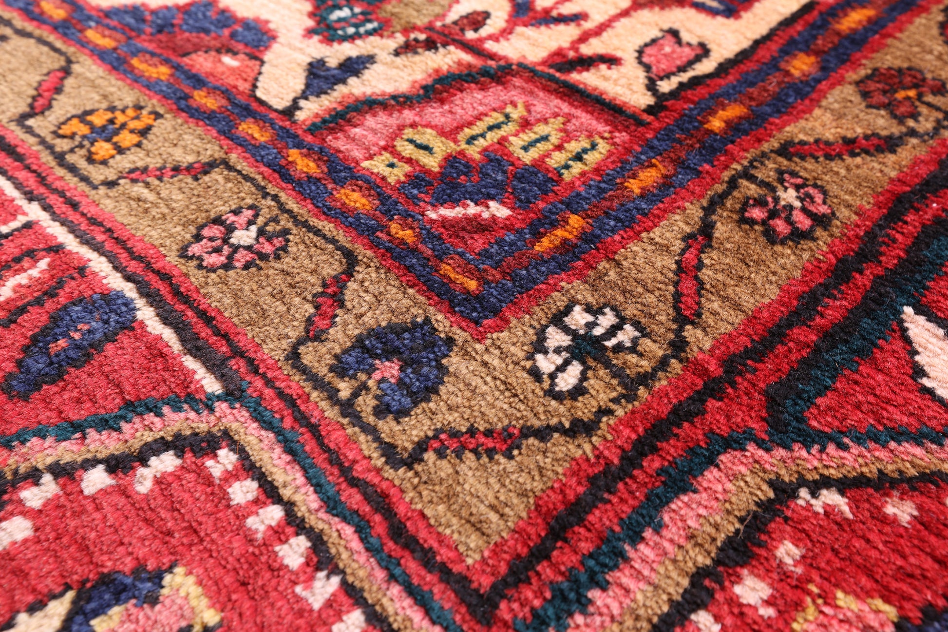 Black New Persian Nahavand Handmade Rug - 5' 8" X 9' 10" - Golden Nile