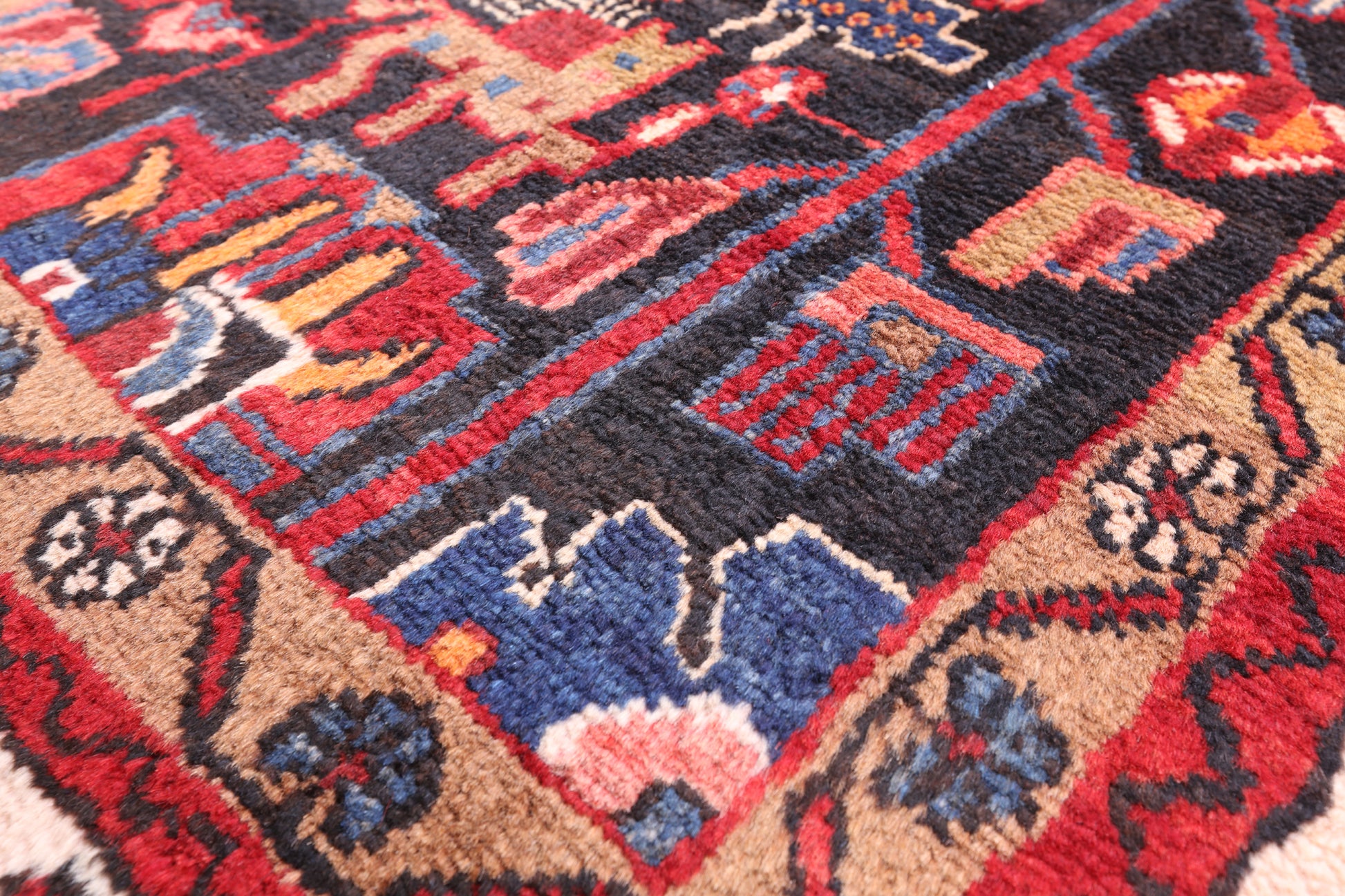 New Persian Nahavand Hand Knotted Rug - 4' 10" X 10' 4" - Golden Nile