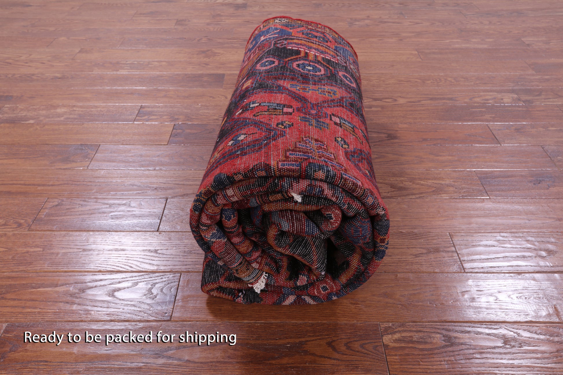 Black New Authentic Persian Nahavand Hand Knotted Rug - 5' 7" X 11' 5" - Golden Nile