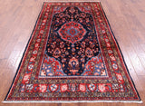 New Authentic Persian Nahavand Hand Knotted Rug - 4' 6" X 8' 5" - Golden Nile