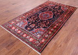 New Authentic Persian Nahavand Hand Knotted Rug - 4' 6" X 8' 5" - Golden Nile