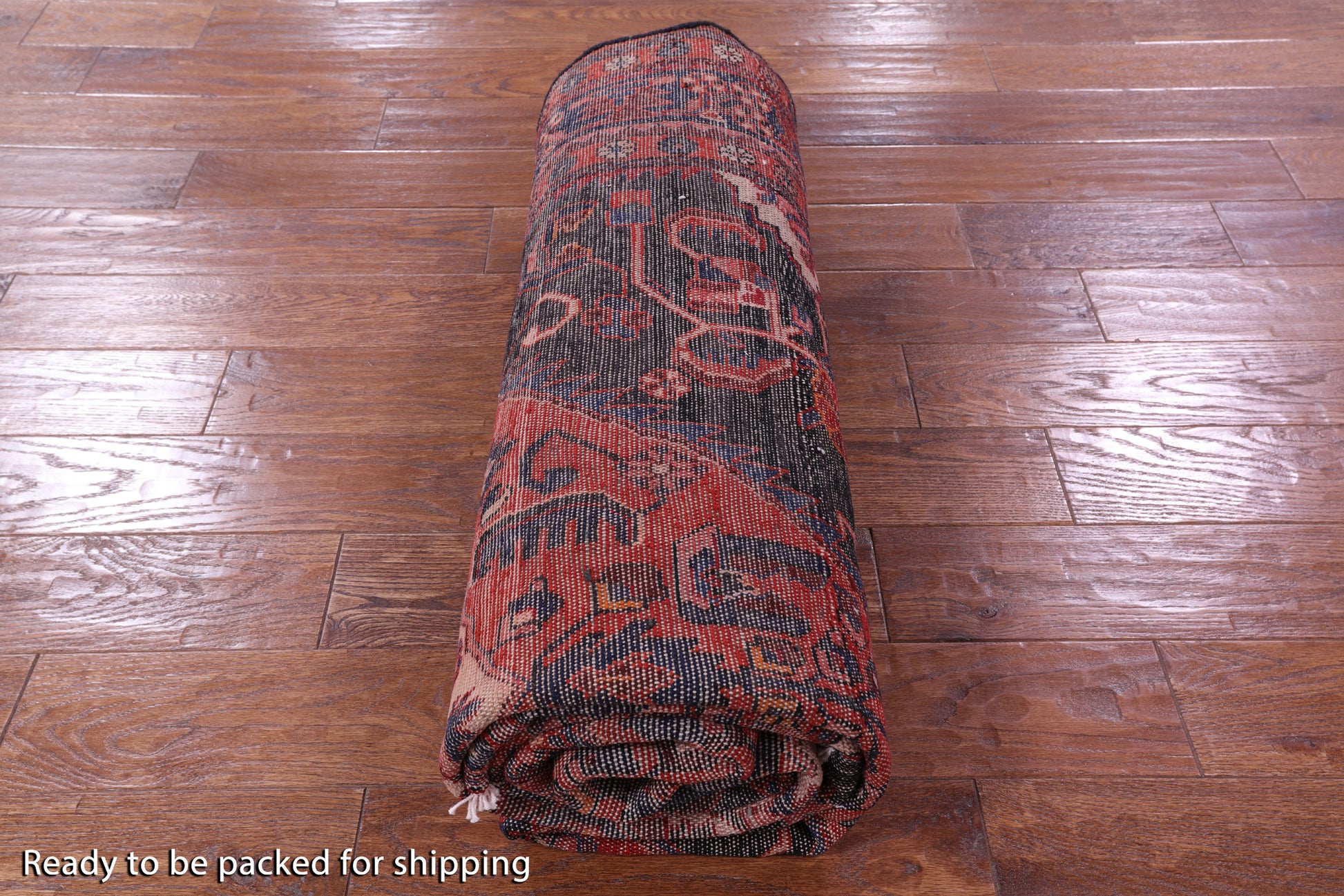 Black New Authentic Persian Nahavand Hand Knotted Wool Rug - 5' 3" X 9' 11" - Golden Nile