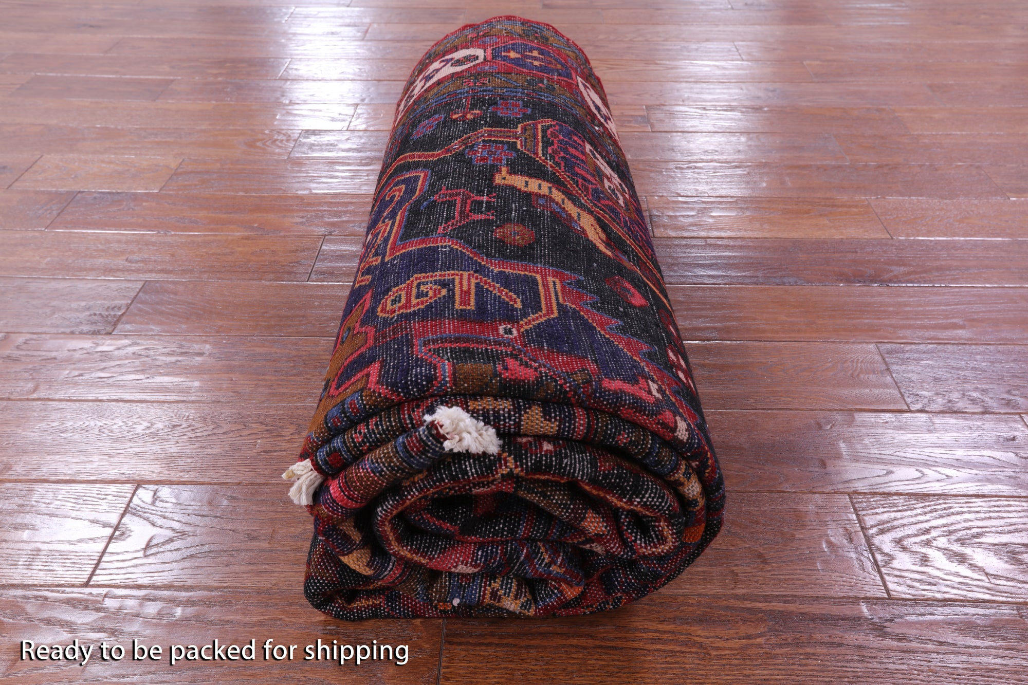 Black New Authentic Persian Nahavand Wool Rug - 5' 3" X 10' 4" - Golden Nile