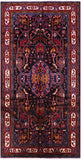Black New Authentic Persian Nahavand Wool Rug - 5' 3" X 10' 4" - Golden Nile