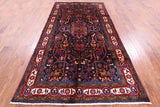 Black New Authentic Persian Nahavand Wool Rug - 5' 3" X 10' 4" - Golden Nile