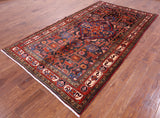 Black New Authentic Persian Nahavand Full Pile Rug - 5' 5" X 9' 10" - Golden Nile