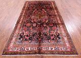 Black New Authentic Persian Nahavand Wool Rug - 5' 6" X 9' 7" - Golden Nile