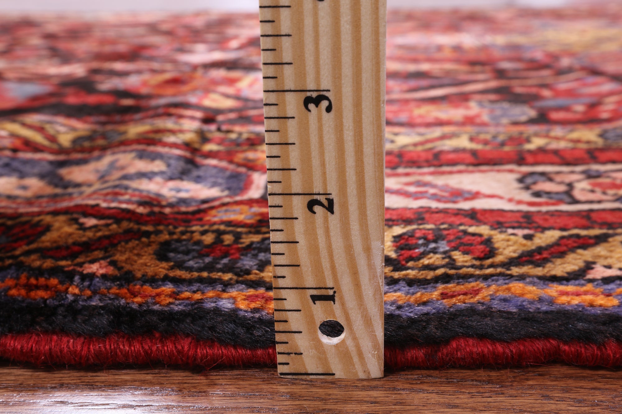 Black New Authentic Persian Nahavand Wool Rug - 5' 6" X 9' 7" - Golden Nile