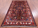 Black New Persian Authentic Nahavand Wool Rug - 5' 3" X 9' 4" - Golden Nile