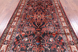 Black New Authentic Persian Nahavand Hand Knotted Rug - 5' 6" X 9' 7" - Golden Nile