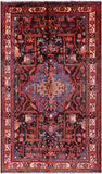 Black New Persian Authentic Nahavand Rug - 5' 9" X 9' 9" - Golden Nile