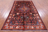 Black New Persian Authentic Nahavand Rug - 5' 9" X 9' 9" - Golden Nile