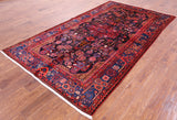 Black New Authentic Persian Nahavand Hand Knotted Rug - 5' 3" X 9' 5" - Golden Nile