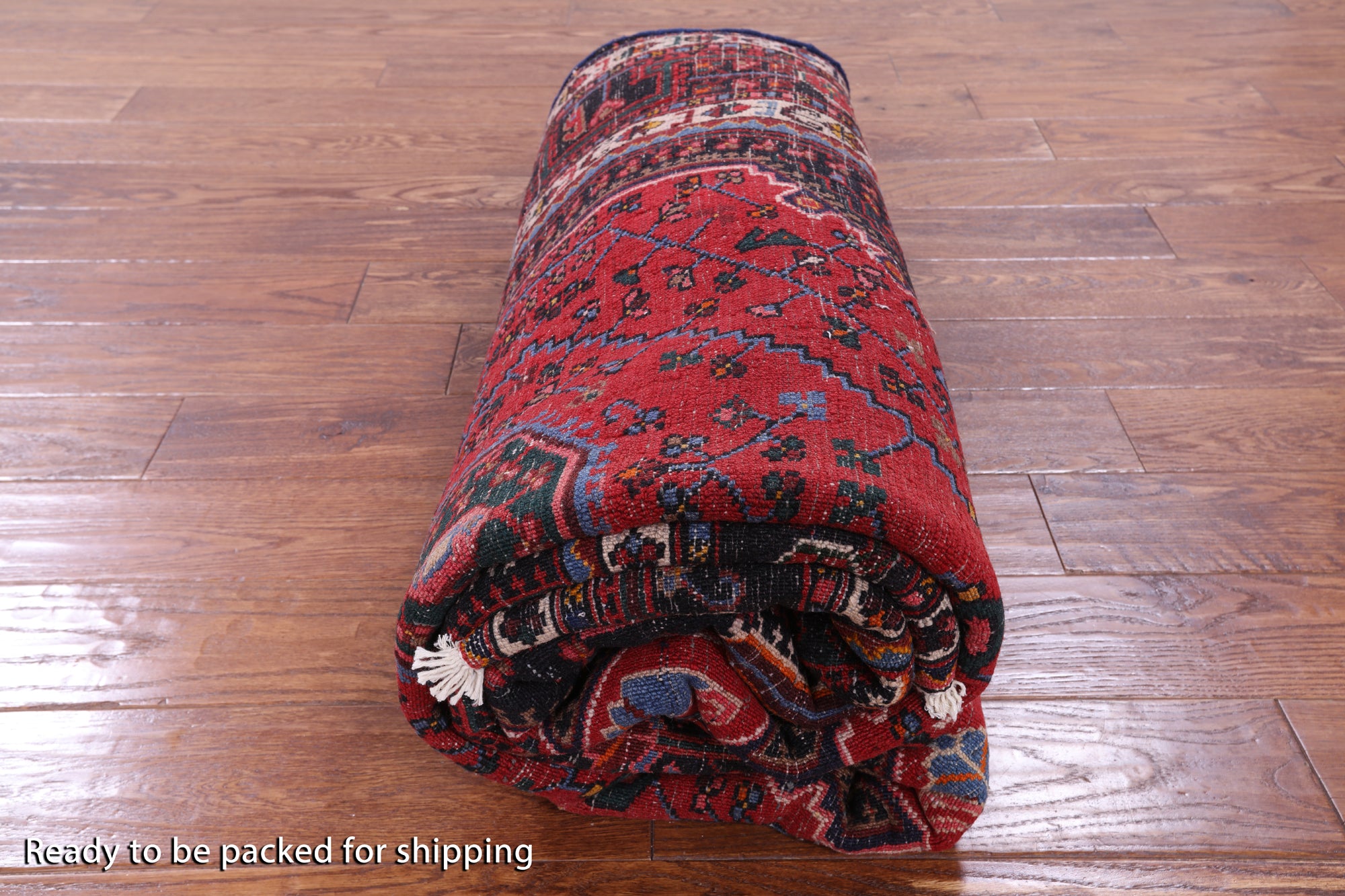 Black New Authentic Persian Hamadan Wool Rug - 5' 4" X 8' 11" - Golden Nile