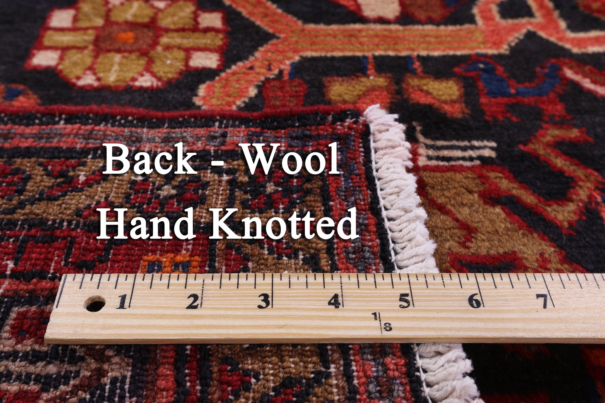 New Persian Hamadan Wool Area Rug - 5' 3" X 10' 1" - Golden Nile