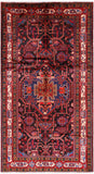 Black New Persian Nahavand Handmade Rug - 5' 2" X 9' 4" - Golden Nile