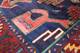New Persian 3' 10" X 7' 7" Authentic Hand Knotted Wool Hamadan Rug - Golden Nile