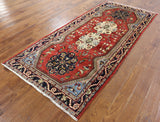 New 3' 10" X 8' 10" Authentic Persian Hamadan Runner Hand Knotted Rug - Golden Nile