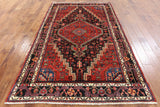5' 1" X 8' 10" New Authentic Persian Hamadan Hand Knotted Oriental Rug - Golden Nile