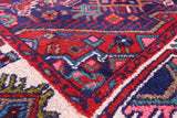 Blue Runner New Authentic Persian Hamadan Hand Knotted Rug - 3' 6" X 10' 10" - Golden Nile
