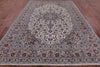 8' 1" X 11' 2" Authentic Persian Kashan Hand Knotted Rug - Golden Nile