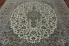 New 7' 10" X 9' 3" Authentic Persian Kashan Hand Knotted Rug - Golden Nile