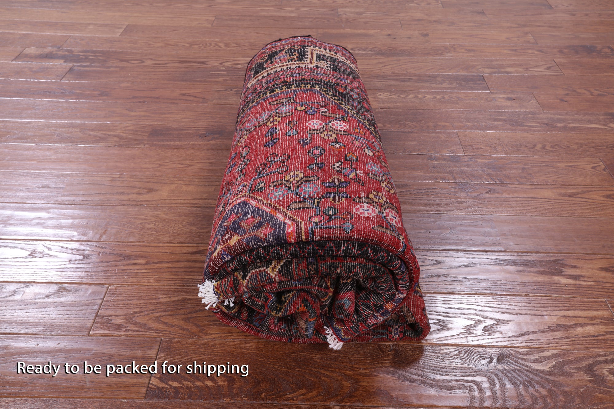 Black Handmade New Authentic Persian Hamadan Rug - 5' 4" X 10' 1" - Golden Nile