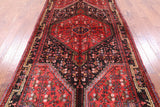 Black Handmade New Authentic Persian Hamadan Rug - 5' 4" X 10' 1" - Golden Nile
