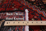 Black Handmade New Authentic Persian Hamadan Rug - 5' 4" X 10' 1" - Golden Nile