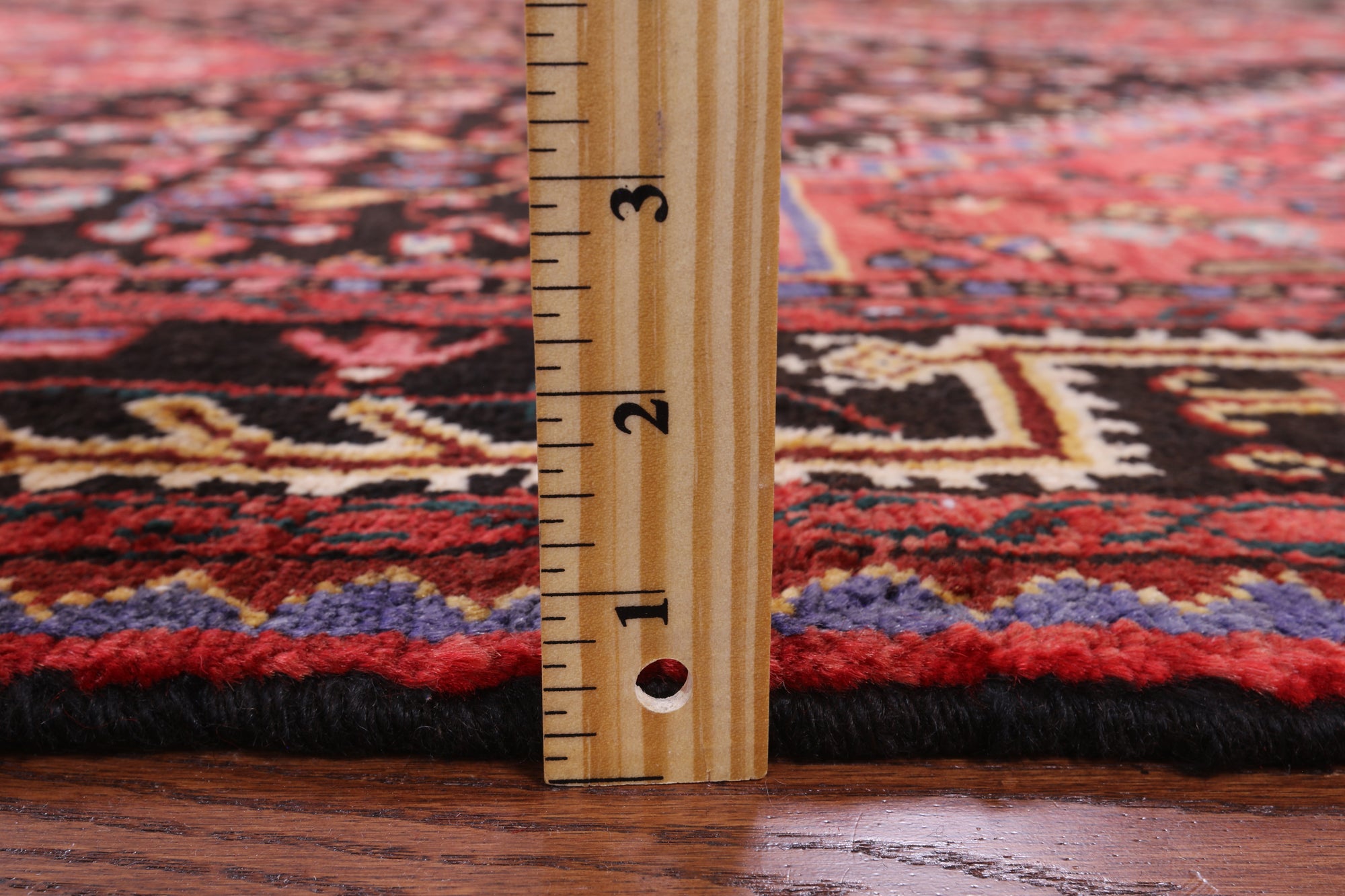 Black Handmade New Authentic Persian Hamadan Rug - 5' 4" X 10' 1" - Golden Nile
