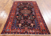 New Hand Knotted Authentic Persian Hamadan Rug 4' 7" X 7' 3" - Golden Nile