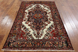 New Authentic Hand Knotted Rug Persian Hamadan 4' 7" X 7' 2" - Golden Nile