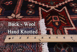 Black Runner Hand Knotted New Persian Authentic Nahavand Wool Rug - 3' 6" X 10' 2" - Golden Nile