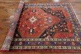 Authentic Persian Hamadan Full Pile Wool Area Rug 4' 11" X 7' 1" - Golden Nile