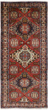 4' 6" X 10' 5"  Authentic Persian Kazak Hand Knotted Wool Rug - Golden Nile