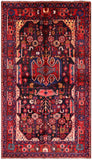 Black New Authentic Persian Nahavand Wool Rug - 5' 2" X 8' 10" - Golden Nile