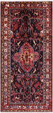Black New Authentic Persian Nahavand Handmade Rug - 5' 5" X 11' 1" - Golden Nile