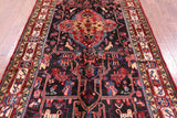 Black New Authentic Persian Nahavand Handmade Rug - 5' 5" X 11' 1" - Golden Nile
