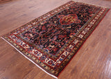 Black New Authentic Persian Nahavand Handmade Rug - 5' 5" X 11' 1" - Golden Nile