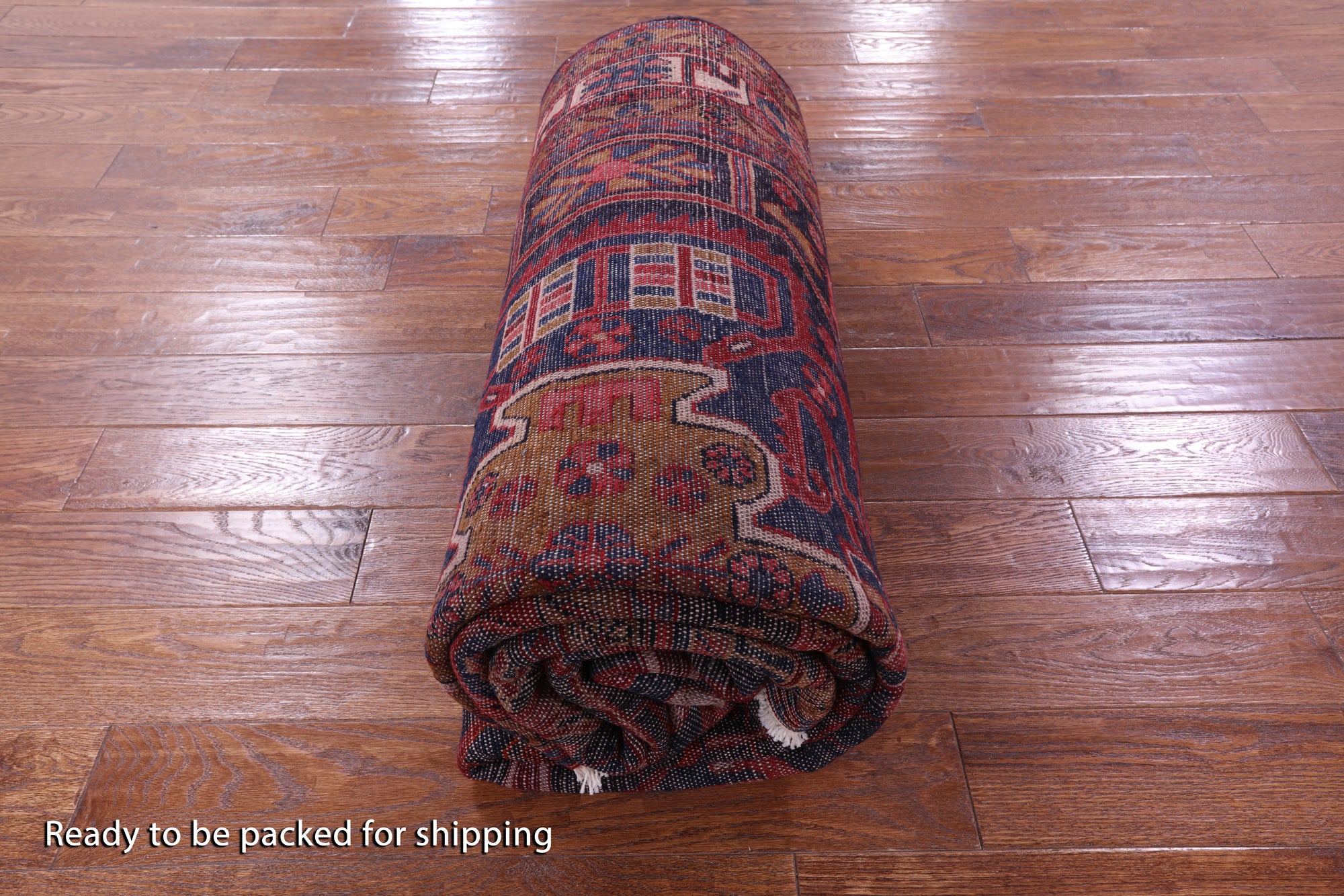 New Authentic Persian Nahavand Hand Knotted Full Pile Rug - 5' 5" X 11' 2" - Golden Nile
