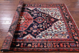 New Authentic Persian Hamadan Hand Knotted Rug - 4' 11" X 8' 11" - Golden Nile